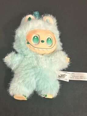 Mint Green Furry Monster Plush Toy - Collection